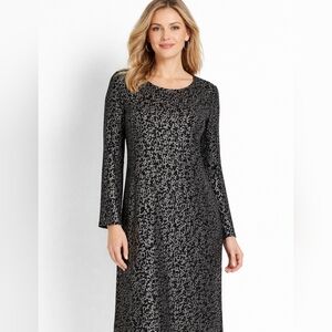 1X Sheath Dress Formal Evening Shimmer Long Black Cocktail Dress